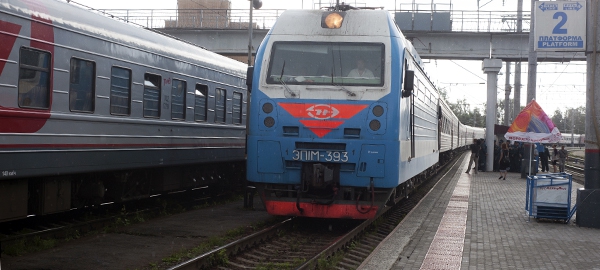Железнодорожный вокзал, Петрозаводск. Платформа №2